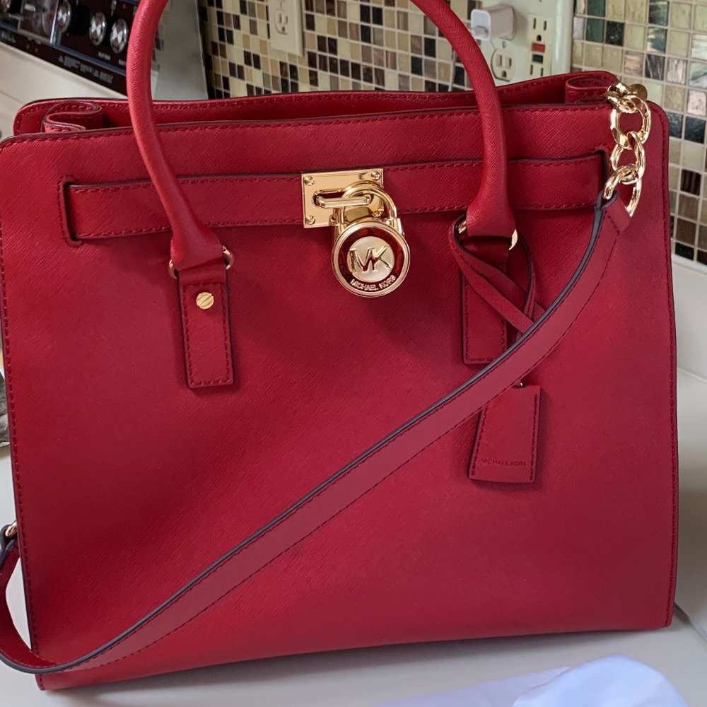 Michael Kors Large Coral Tote - NEVER USED